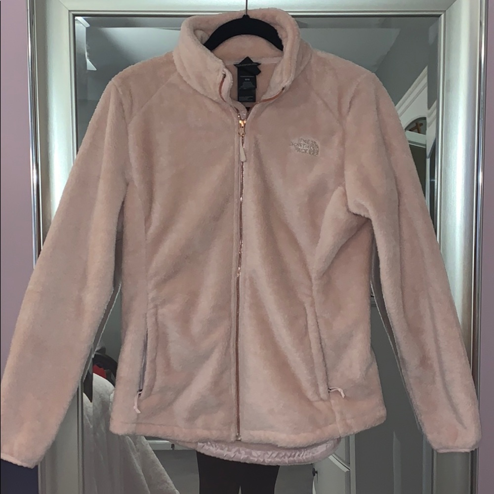 North face jackets light pink only worn twice
